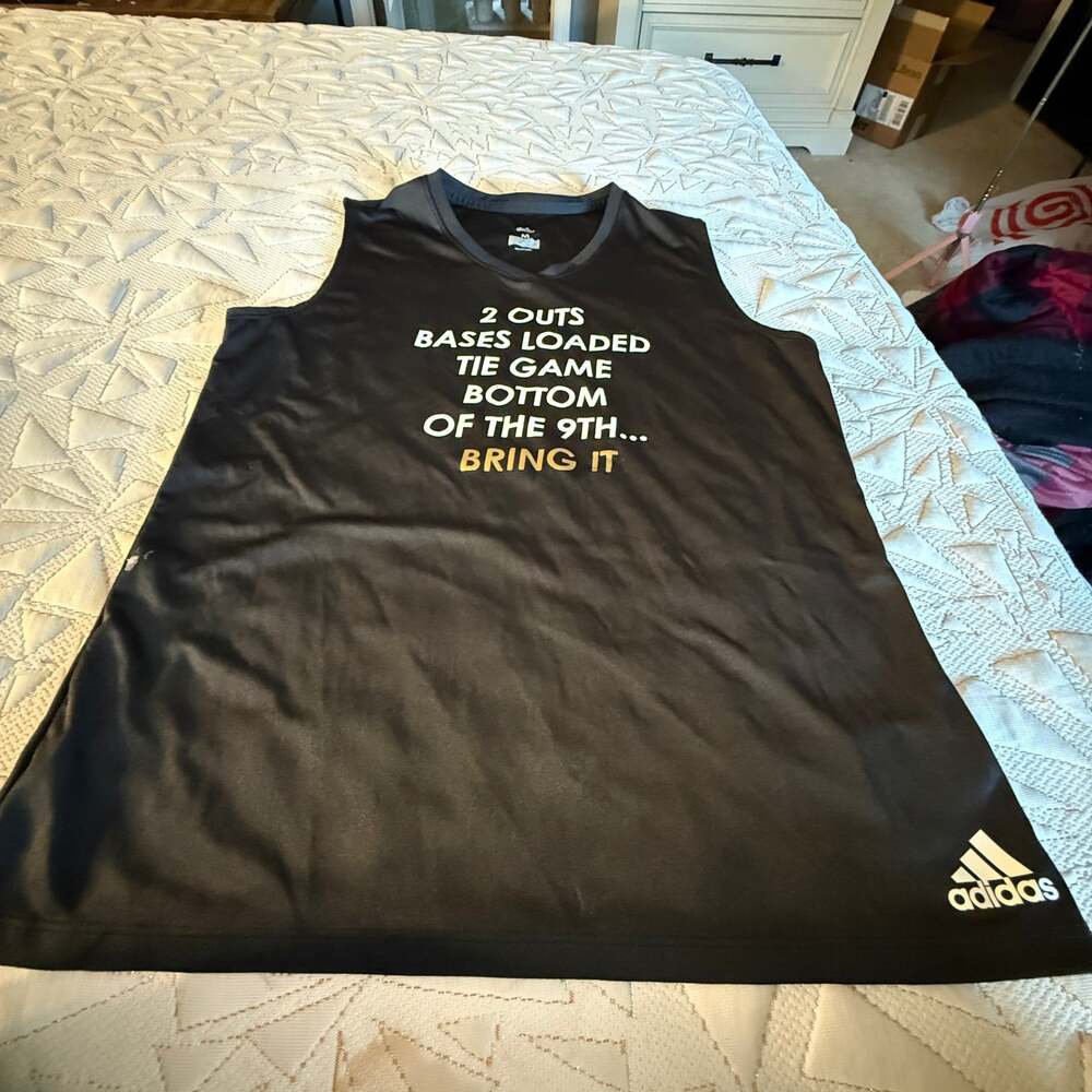 Adidas Logo Black Tank Top